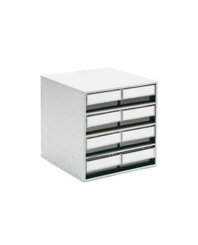 Hyllylaatikosto 400 x 400 x 395 mm kirkas
