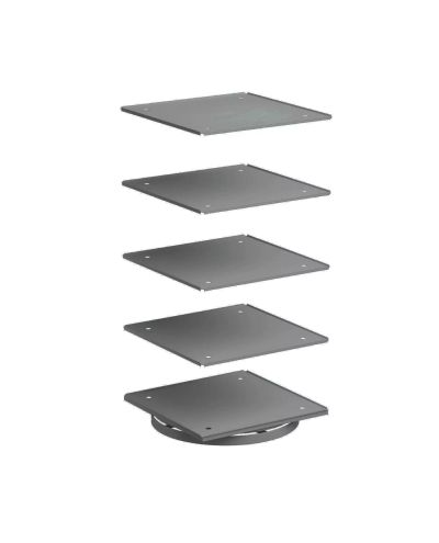 Pyörivä teline hyllylaatikostoille, Treston 16-300 ESD