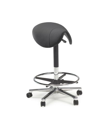 Satulatuoli StepSit ESD, korkea, musta keinonahka