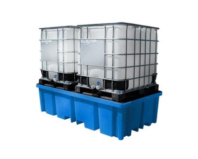 Valuma-allas kahdelle IBC-kontille 1150 l