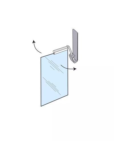 Pylväsopaste A5 pysty, heilurivartinen, magneetti