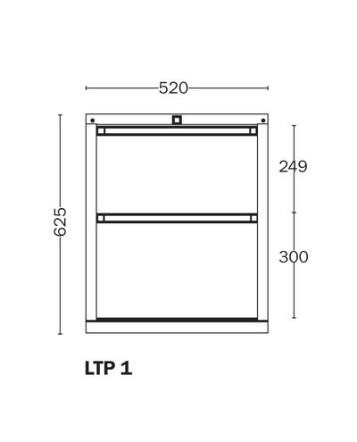 Laatikosto 1 Handy Industrial, laatikot 250,300 mm