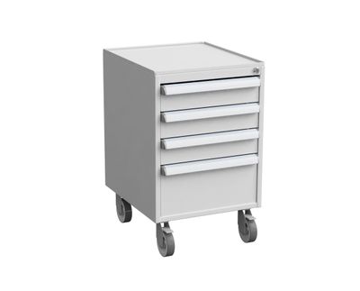 Metallilaatikosto 45/56-3, pyörillä