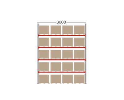 Kasten P90 kaubaaluste riiul 5000 mm