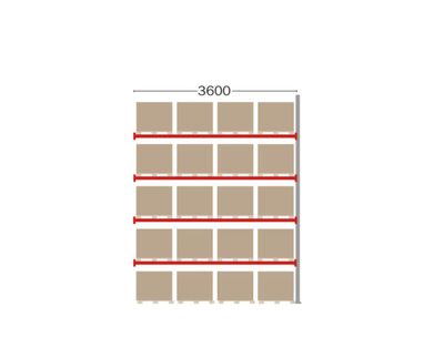 Kasten P90 kaubaaluste riiul 5000 mm
