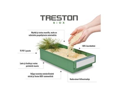 Treston biox riiulite kastid