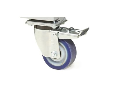 Pöörlev ratas piduriga Ø100 Pöörlev ratas piduriga Ø100