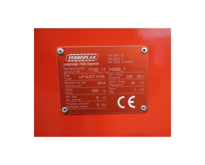 Ferroplan kaubaaluste virnastaja LP 14 EL Ferroplan kaubaaluste virnastaja LP 14 EL