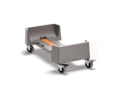 Käru 60 l Durabi prügikasti jaoks, taaskasutatud plastist