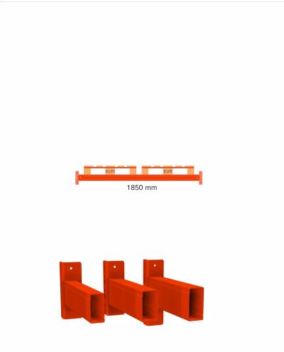 Vaakapalkki C35BX 100/50/13 - 1850mm 2x Eur-lava Vaakapalkki C35BX 100/50/13 - 1850mm 2x Eur-lava