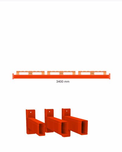 Vaakapalkki C35BX 140/50/15 - 3400mm 3x Fin-lava