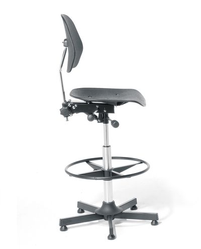 Työtuoli Solid, korkea, liukunastoilla