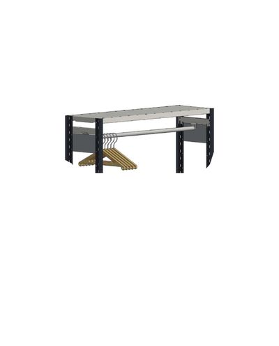 Ripustintanko 400x1000mm päätylistoilla