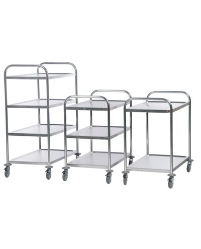 RST hyllyvaunu 4-tasoinen 910 x 590 x 1260 mm, hyllyväli 280 mm